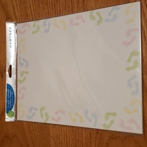 🛍 2/$6 🛍 Baby feet ivory/cream stationery